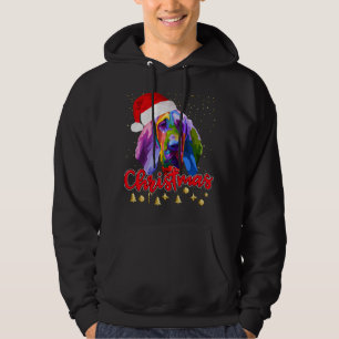 Christmas Bloodhound Dog Pop Art Christmas Pajama  Hoodie