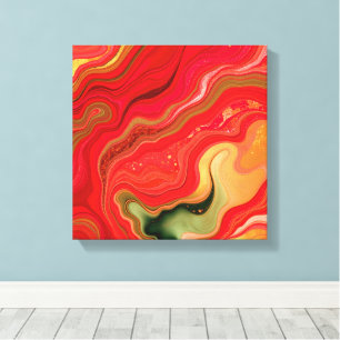 Christmas Bloom Frequencies Abstract Energy Canvas
