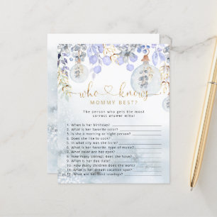 Christmas blue bubble who knows Mummy best game