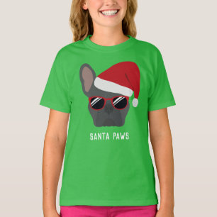 Christmas Blue French Bulldog T-Shirt