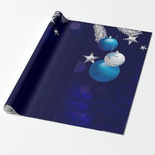 Christmas Blue Wrapping Paper