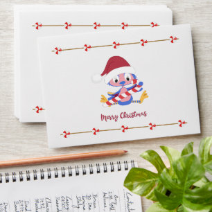 Christmas Bluebird Candy Decor Gift Envelope