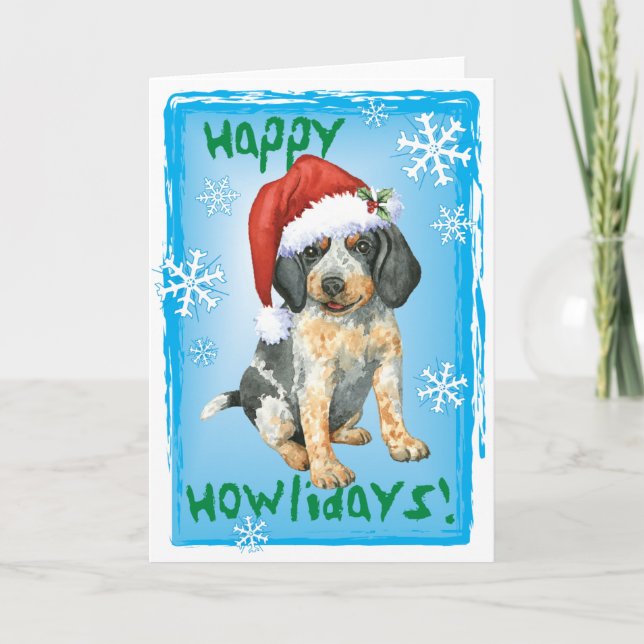 Christmas Bluetick Holiday Card (Front)