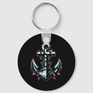 Christmas Boat Anchor Xmas Sailor Cruise Men Boys Key Ring