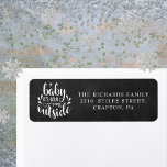 Christmas Boho Chalkboard Return Address<br><div class="desc">Festive Boho Christmas holidays return address labels for you to personalise with your family name and address details on a chalkboard background. Designed by Thisisnotme©</div>