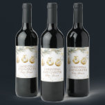 Christmas Boho Merry Little Baby Shower Wine Label<br><div class="desc">Add festive charm to your baby shower with these Christmas boho "Merry Little Baby" wine labels! Featuring warm holiday tones and a cosy design,  they're the perfect touch for celebrating this joyful season in style. Ideal for a merry gathering!</div>