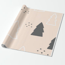 Christmas Boho Modern Vintage Wrapping Paper