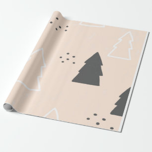 Christmas Boho Modern Vintage Wrapping Paper