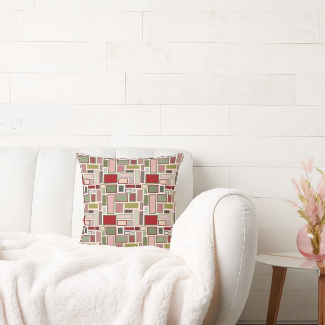 Christmas Boho Rectangles  Cushion (Couch)