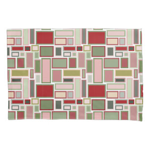 Christmas Boho Rectangles  Pillowcase