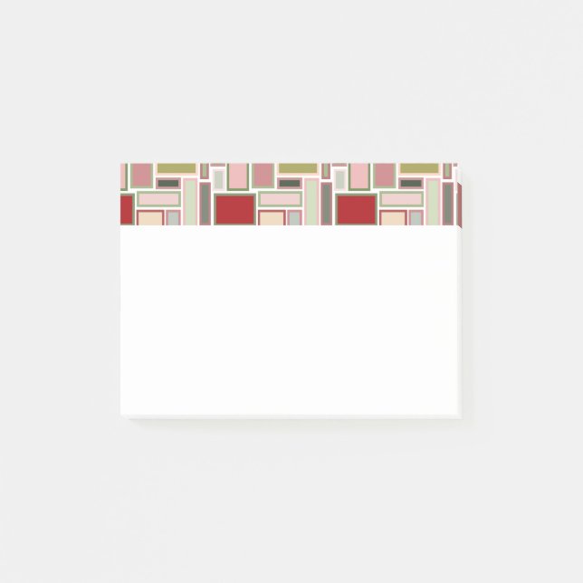 Christmas Boho Rectangles  Post-it Notes (Front)