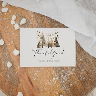 Christmas Boho Thank You Card