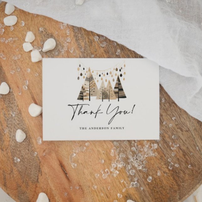 Christmas Boho Thank You Card (Creator Uploaded)