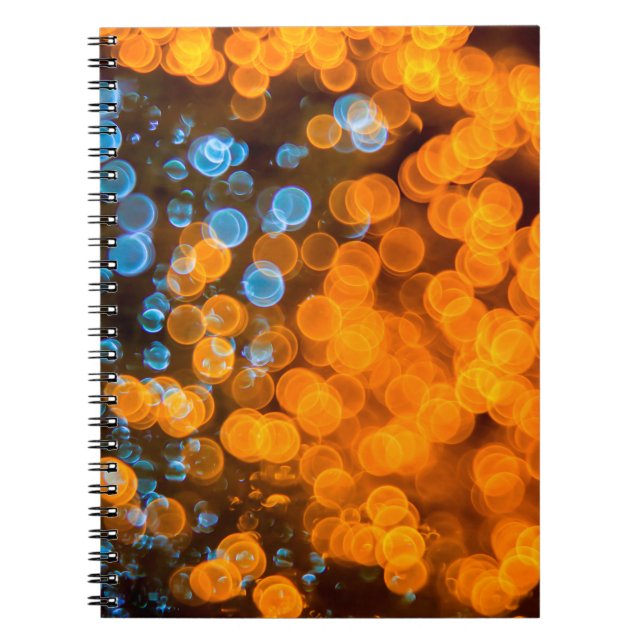 Christmas bokeh lights notebook (Front)