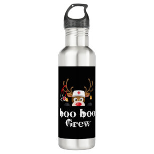 christmas boo boo crew Reindeer Nurse 710 Ml Water Bottle