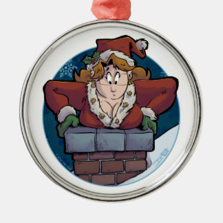 Christmas Boobage Metal Tree Decoration