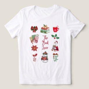 Christmas Book Lover T-Shirt Tri-Blend Shirt