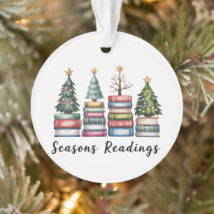 Christmas Book Lover Teacher Reading Season Xmas Ornament