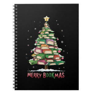 Christmas Book Lover Tree Librarian Merry Bookmas