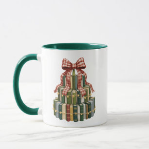 Christmas Book Tree Book Teacher Reading Bookish Mug