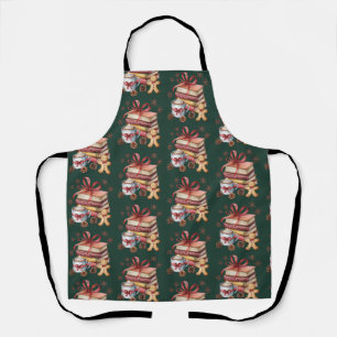 Christmas Books Gingerbread Books Cocoa Bookish Apron