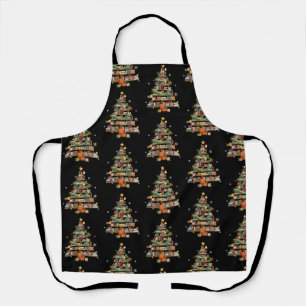 Christmas Books Tree Book Lover Teachers Bookworm Apron
