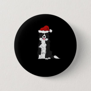 Christmas Border Collie Classic T-Shirt 6 Cm Round Badge