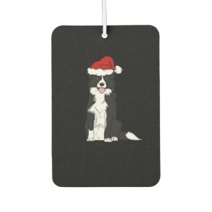 Christmas Border Collie Classic T-Shirt Car Air Freshener