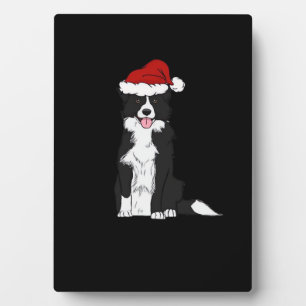 Christmas Border Collie Classic T-Shirt Plaque