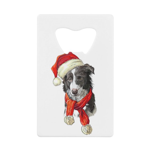 Christmas Border Collie dog (Front)