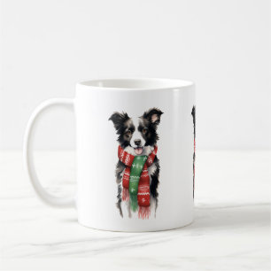 Christmas Border Collie Mug – Festive Holiday Mug