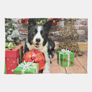 Christmas - Border Collie - Yaeger Tea Towel