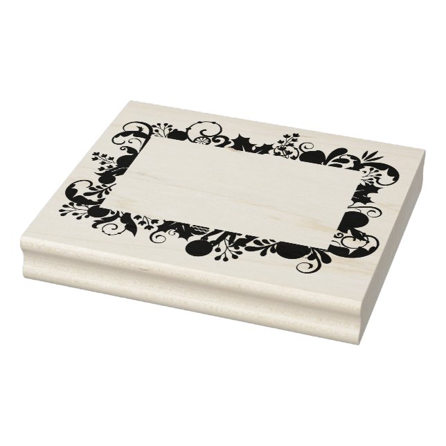 Christmas Border Frame DIY Journalling Scrapbookin Rubber Stamp (Stamp)