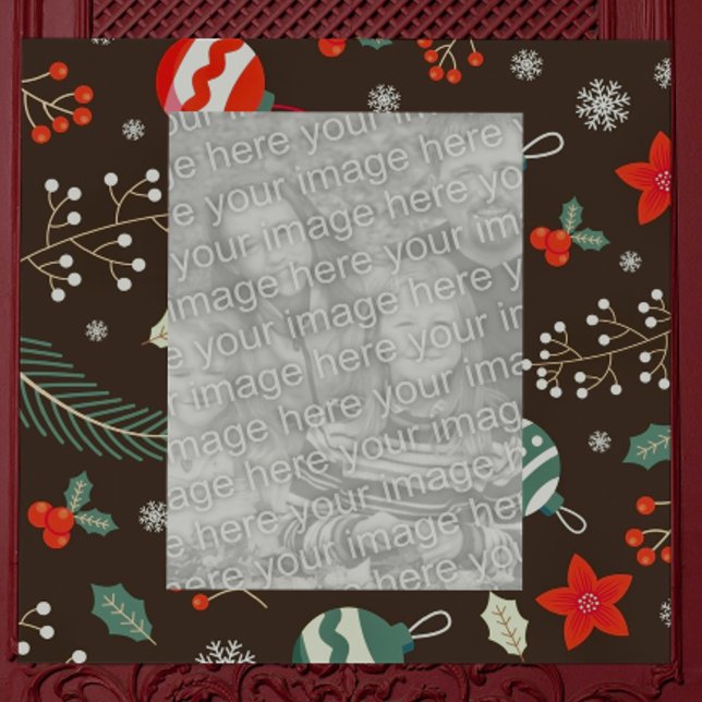  Christmas Border Photo Frame Standing Photo Sculpture (Creator Uploaded)