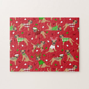 Christmas Border Terrier Jigsaw Puzzle