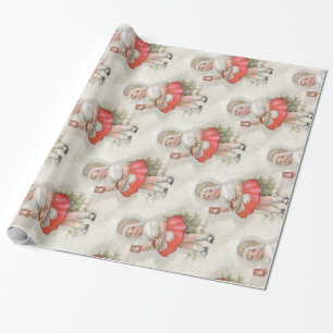 Christmas Born To Bake Girl Wrapping Paper