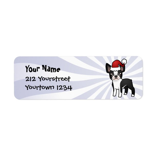 Christmas Boston Terrier (Front)