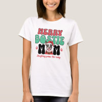 Christmas Boston Terrier Mum