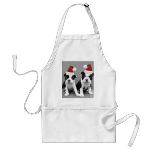 Christmas Boston Terriers Standard Apron