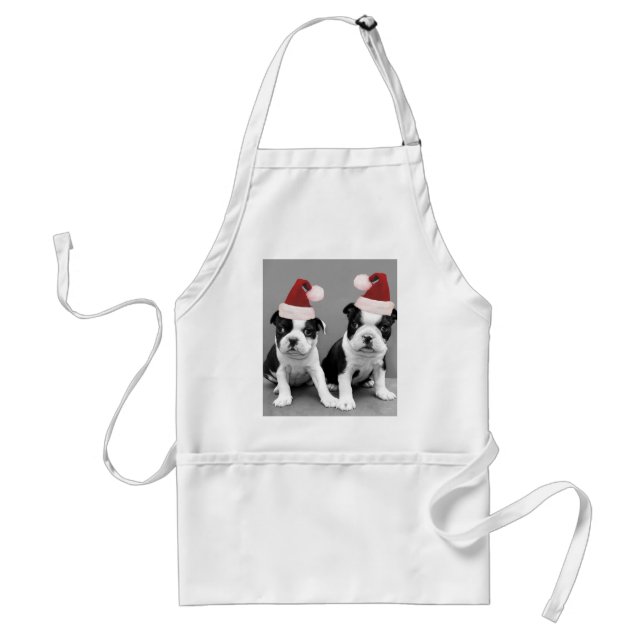 Christmas Boston Terriers Standard Apron (Front)