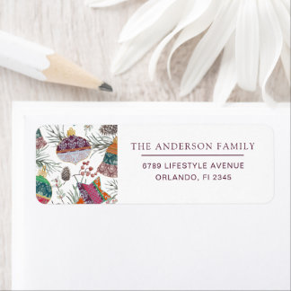 Christmas Botancial Watercolor Family