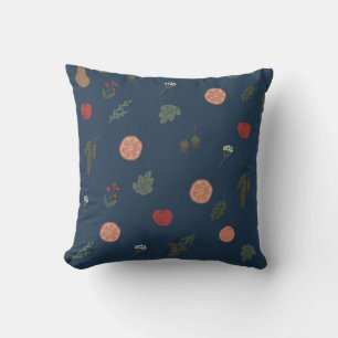 Christmas botanical seamless vintage beautiful pat cushion