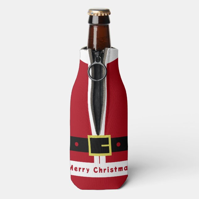 Christmas Bottle Cooler Santa Gift (Bottle Back)