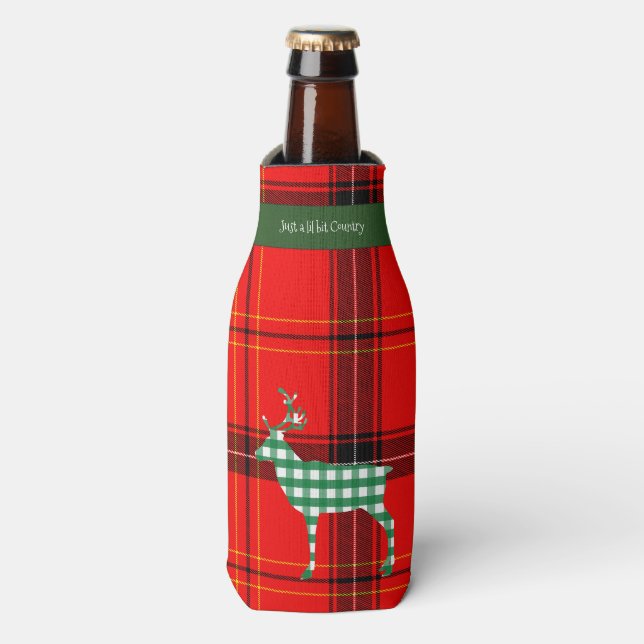 CHRISTMAS BOTTLE COVERS BOTTLE COOLER (Bottle Front)