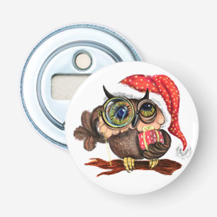 Christmas Bottle Opener Baby Owl with Gift