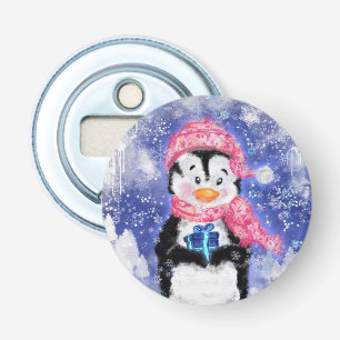 Christmas Bottle Opener Little Penguin with Gift