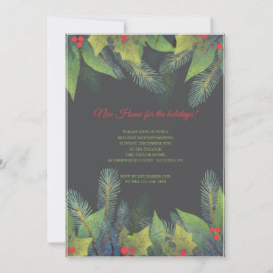 Christmas Boughs Invitation