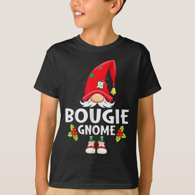 Christmas Bougie Gnome X-mas Family Matching  T-Shirt (Front)