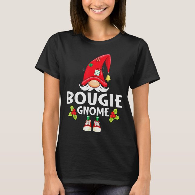 Christmas Bougie Gnome X-mas Family Matching  T-Shirt (Front)