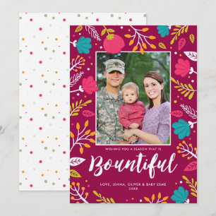 Christmas Bounty Holiday Flat Card